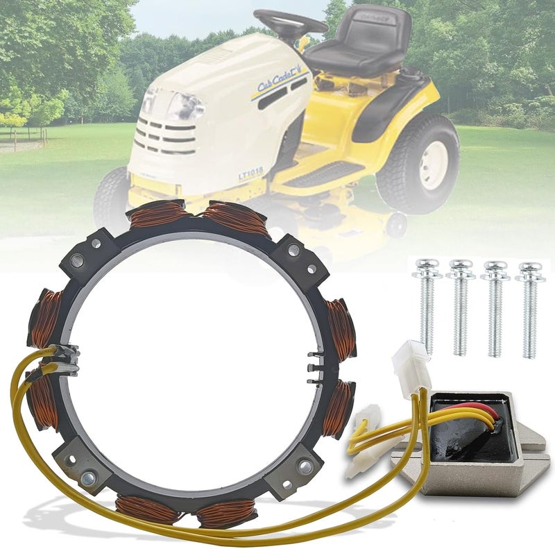 Chikia 592830 Alternator Stator Coil Replacement For BriggsStratton 10-16 Amp with 845907 Voltage Regulator Toro Cubcadet 394890 393374 691185 696458 393295 Lawn Mower - Image 1